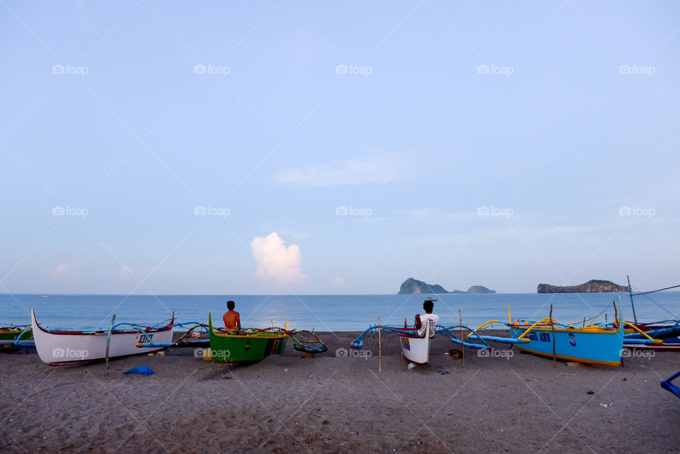 fishermen and boats