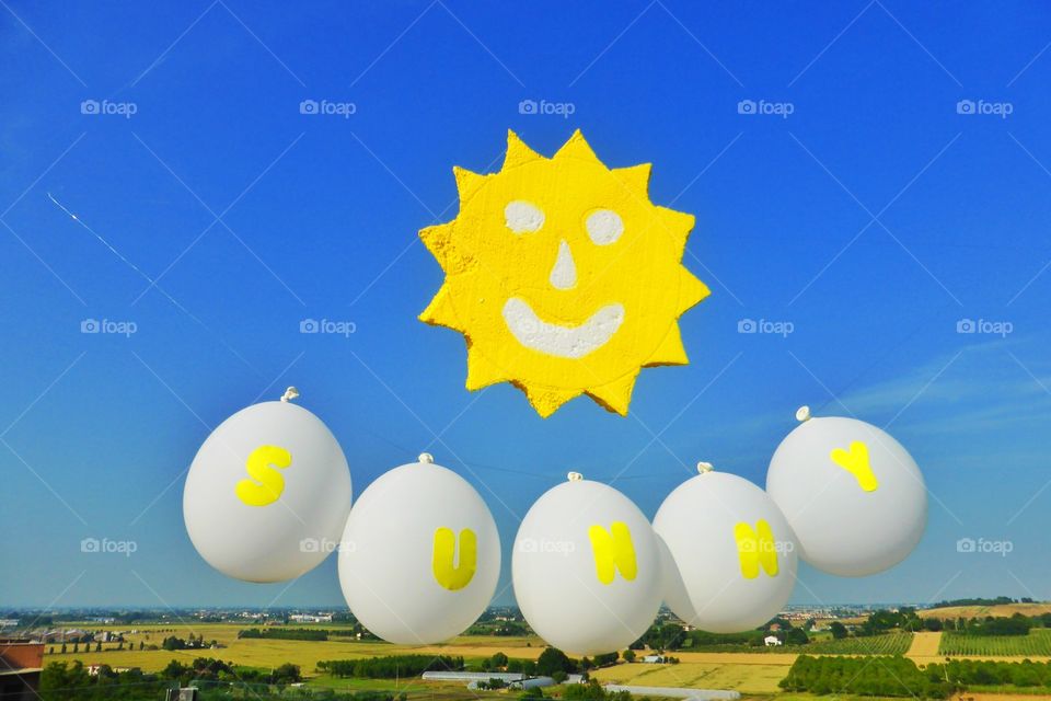 Balloon look like the sun