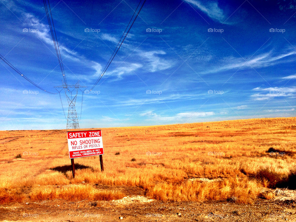 sky range blue sign by quick711