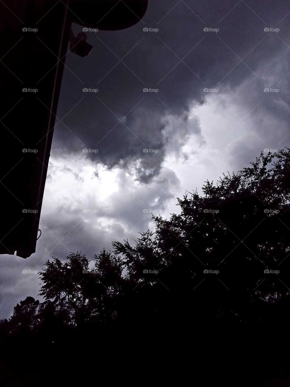 dark clouds building for another evening of storms