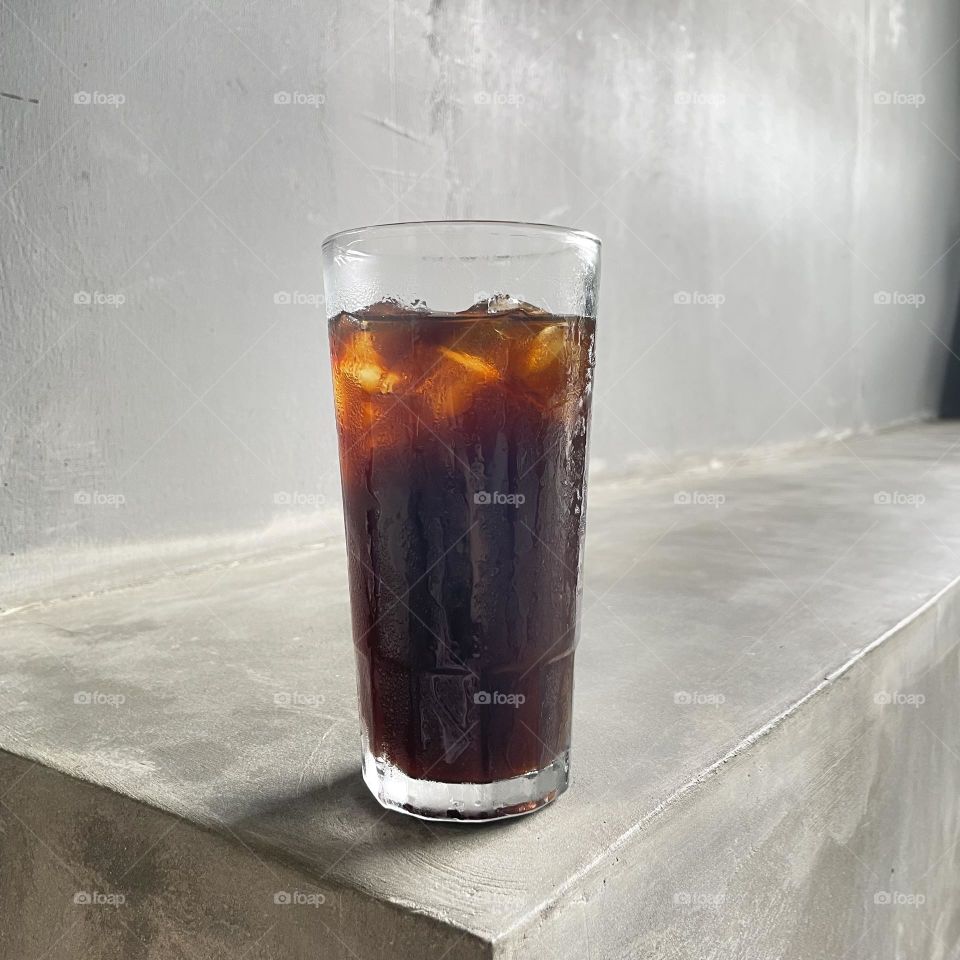 Americano on the rock