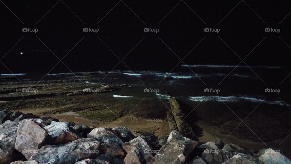 Sea at night