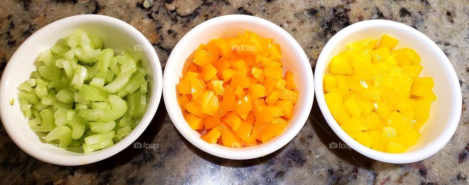 Fresh cut vegetables