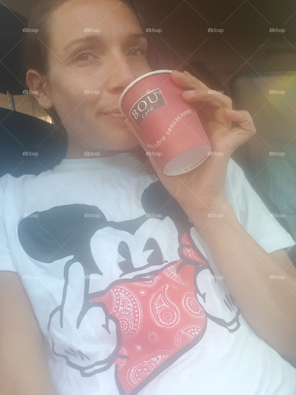 A nice cup of coffee in the Spanish Sun