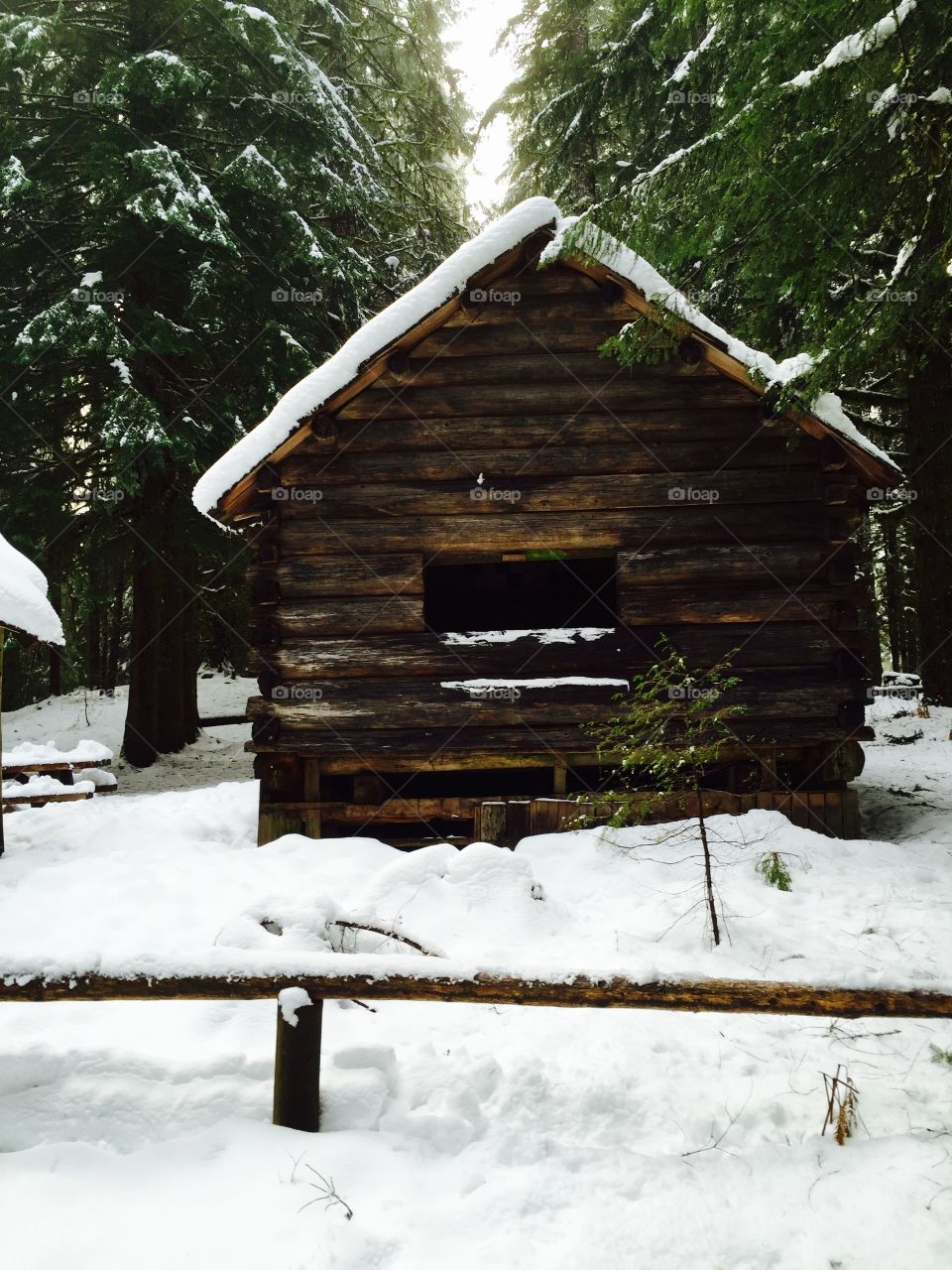 Snow, Winter, House, Cold, Wood