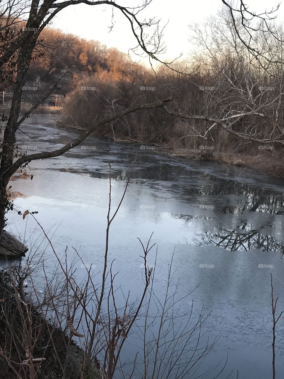 Ice on Elk River