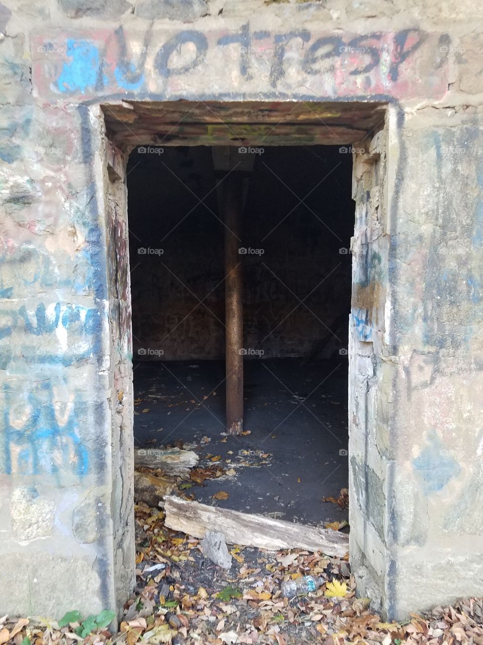 Building in a hill from doorway