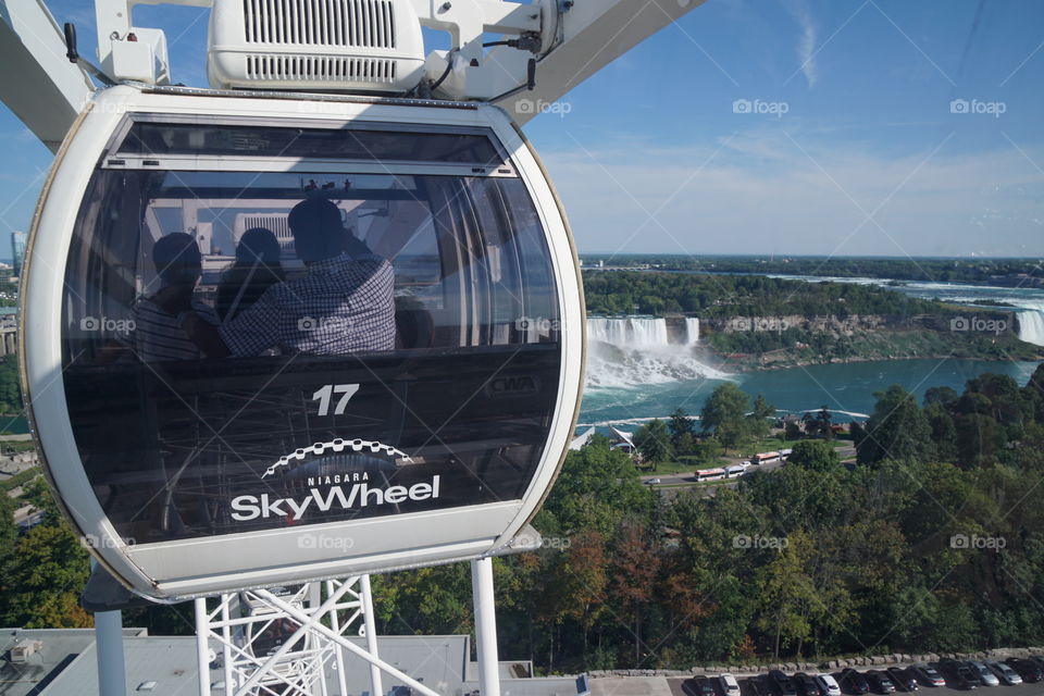 Sky wheel view on Niagara Falls