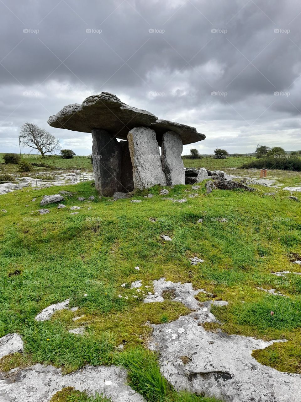 Poulnabrone portal dolmen, Irish cairns, ancient burials, landscapes, the Burren Ireland