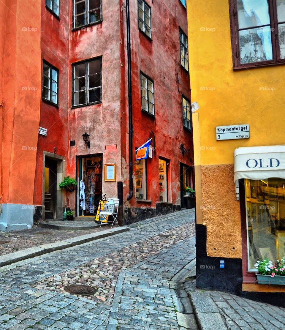 sweden city stockholm town by spidercam