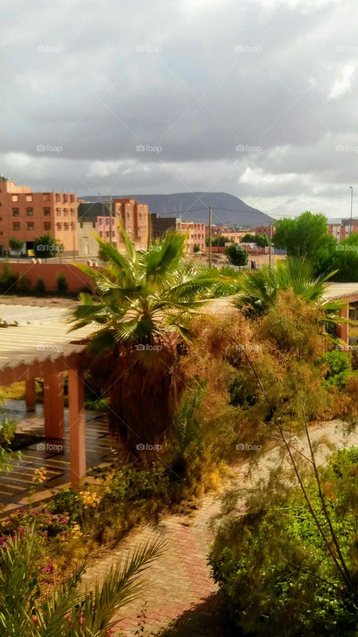 An amazing scenery .the photo taken from a school..