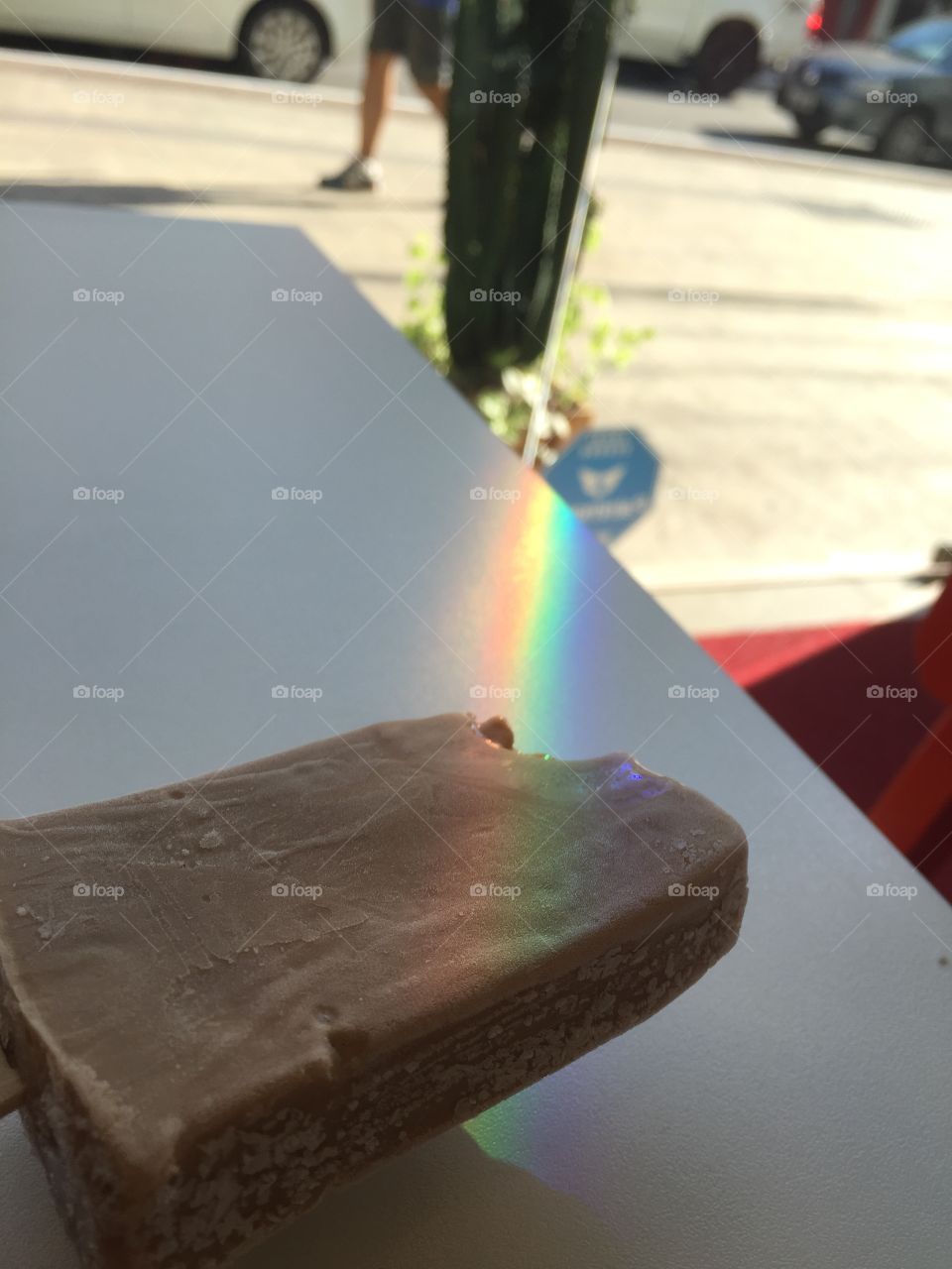 rainbow on a popsicle