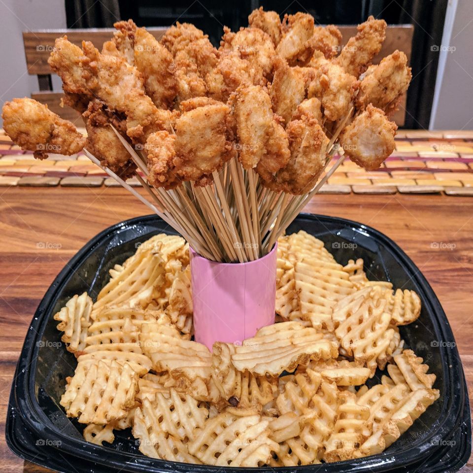 Chicken nugget bouquet