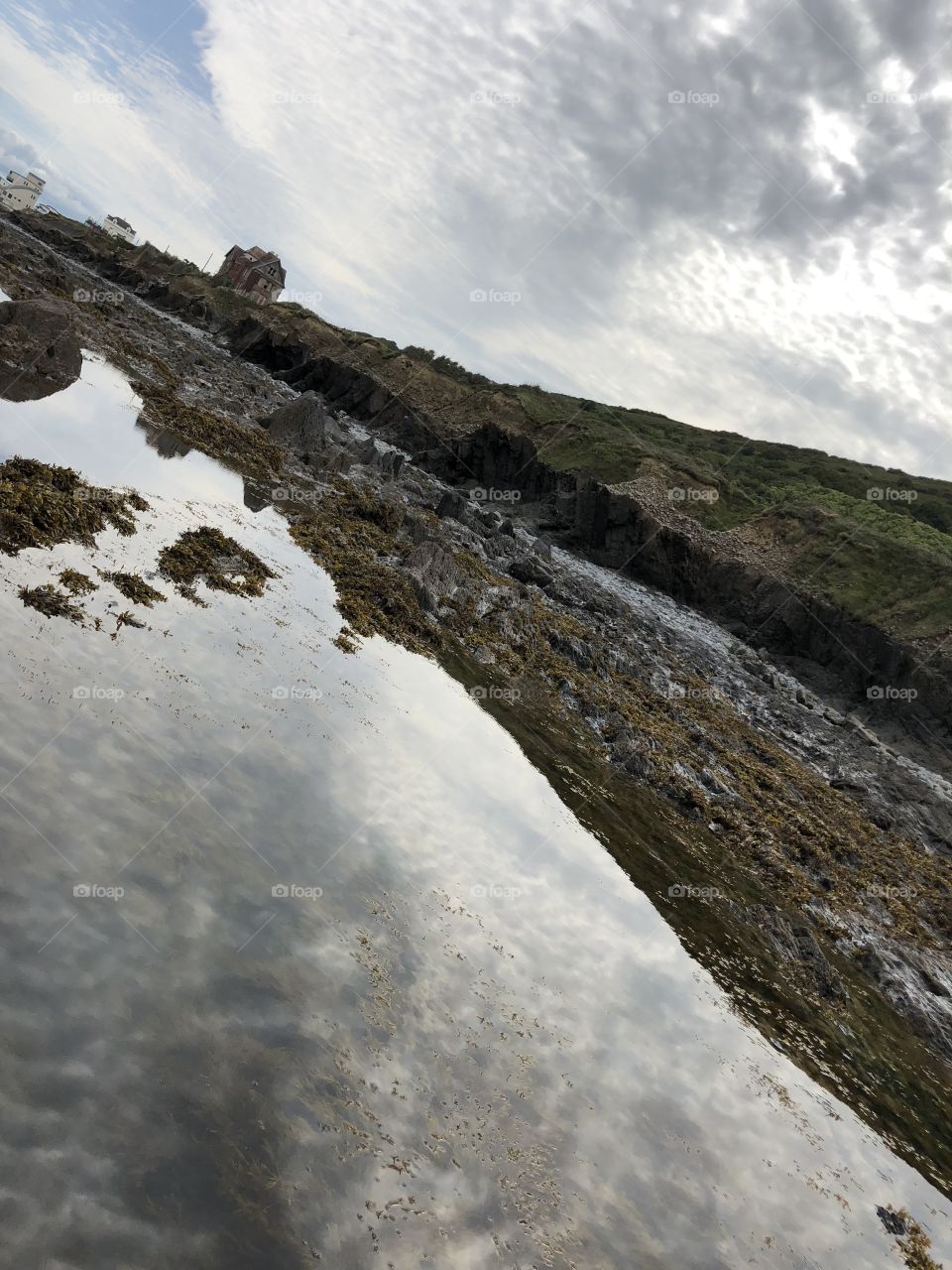 Moody, grey day at the coast