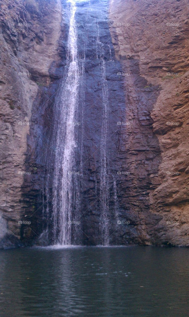 waterfall. hiking trip