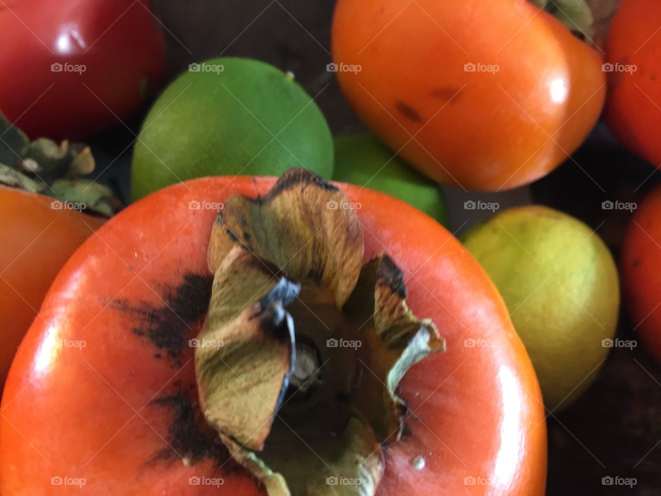 Persimmon with other fruits 