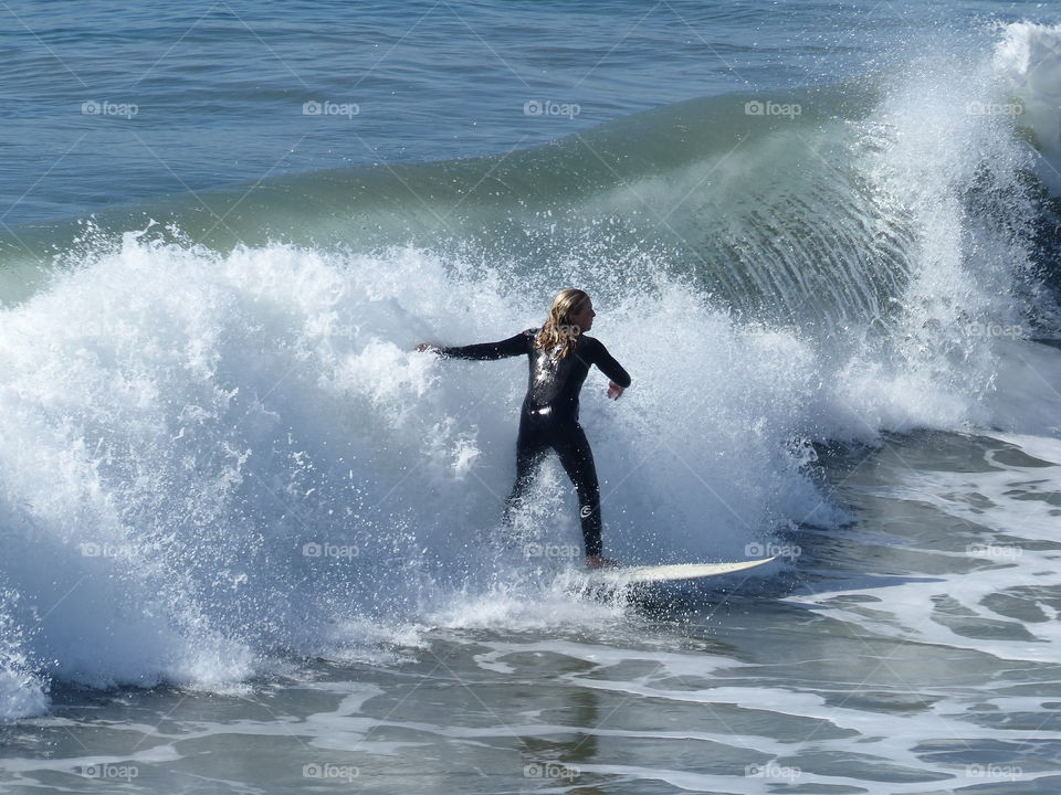 Surfer back view 