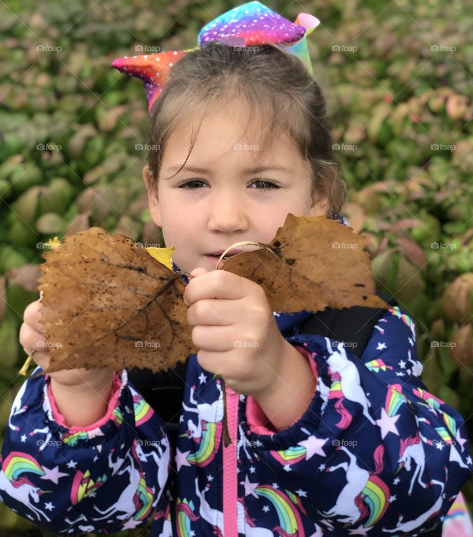 “Look! I Found Some Fall Leaves!”