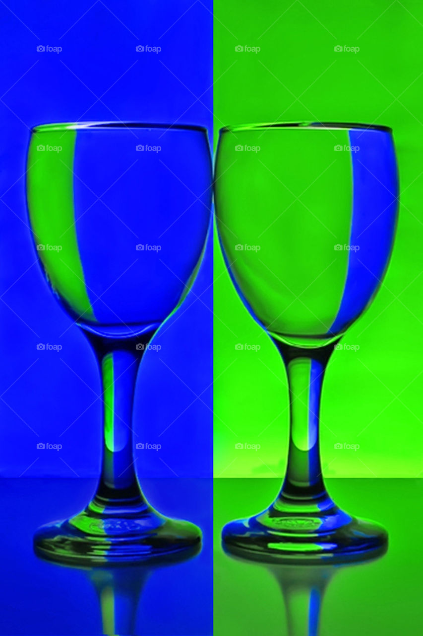 Still life about glasses