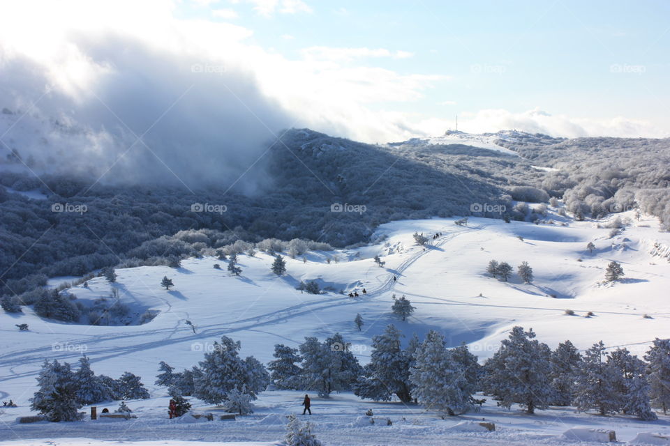 Snow, Winter, Mountain, Landscape, Cold