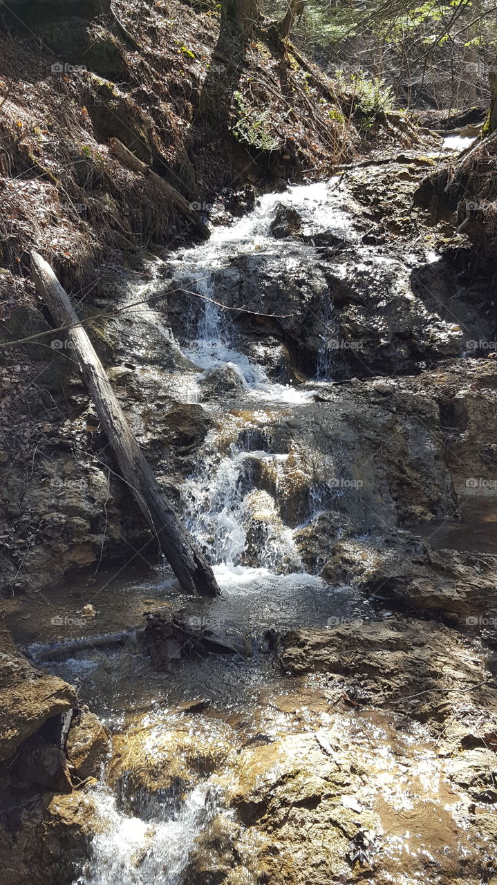 View of waterfall