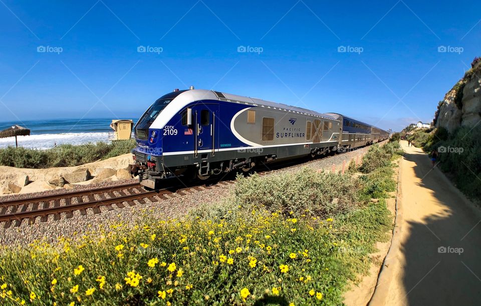 Foap Mission From Point A To B! Taking The Train Along The Southern California Coastline!