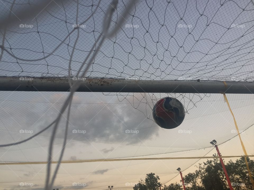 Football  and  net 