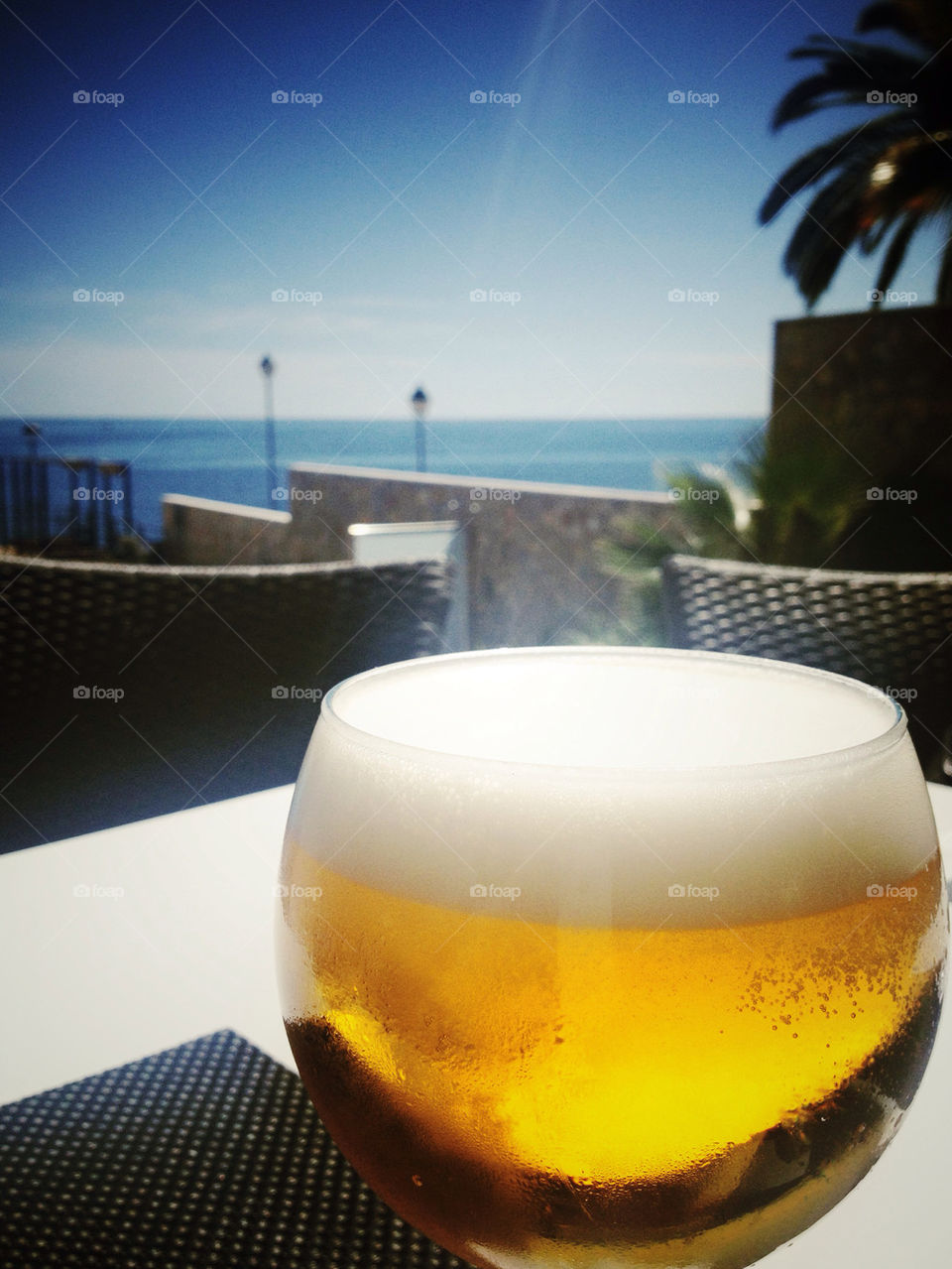 ocean sky summer palm by hannessoderlund