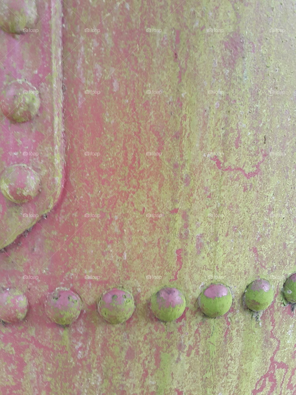 A huge discarded boiler lies under a tree where the sun reaches one side and the other is in the moist shadows. Green moss paints a pretty contrast on the rust panels