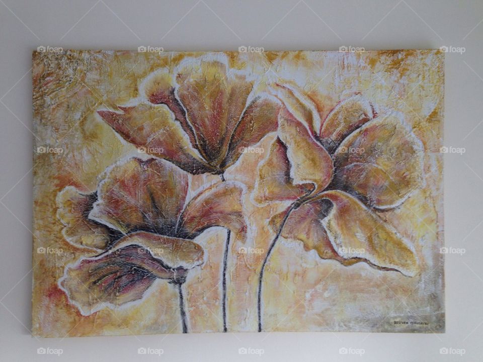 Flowers oil painting