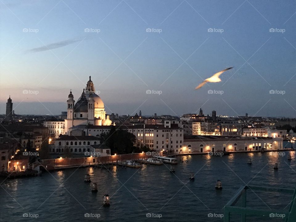 Venice at night