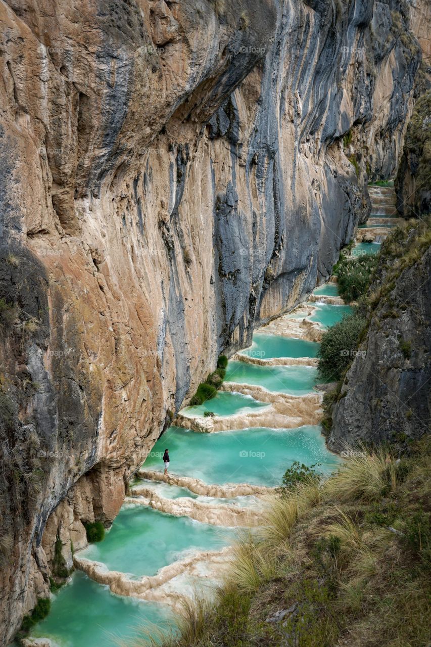 A turquoise oasis hidden in the mountains of Peru