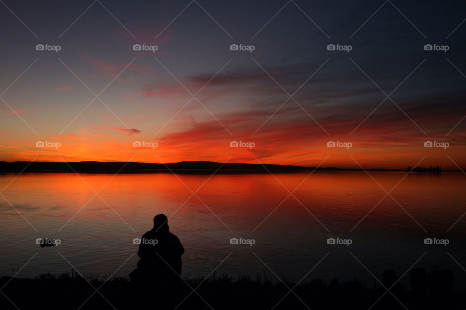 ocean water dawn loneliness by dryair