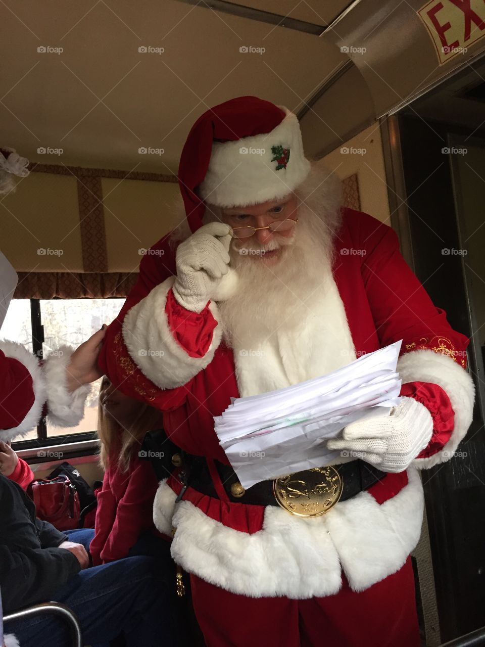 Santa ready a Christmas list!