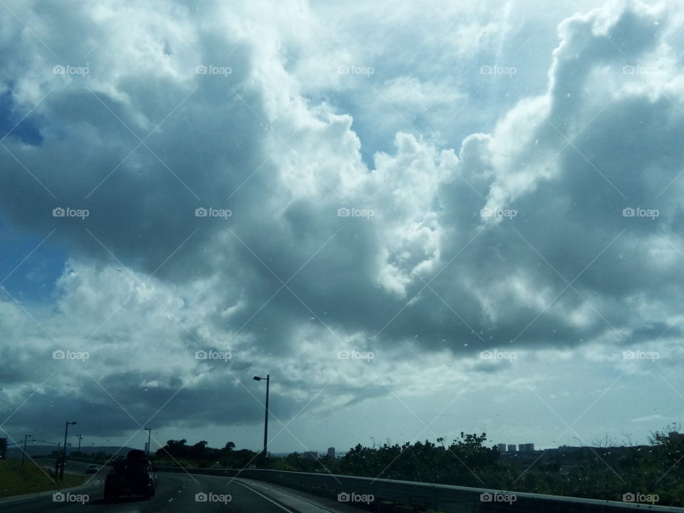 huge clouds