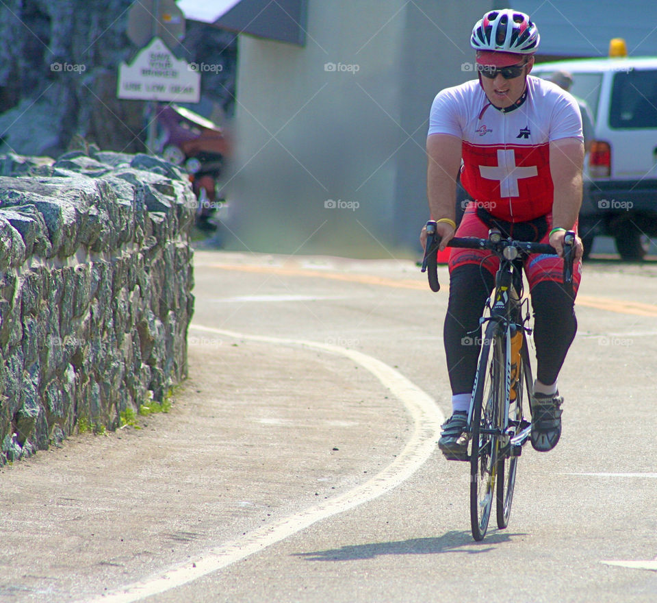 Conquering White Face Mountain by bike