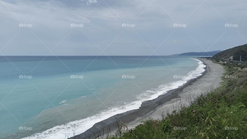 Coastlin of the Taiwan-Kowloon Line in Eastern Taiwan