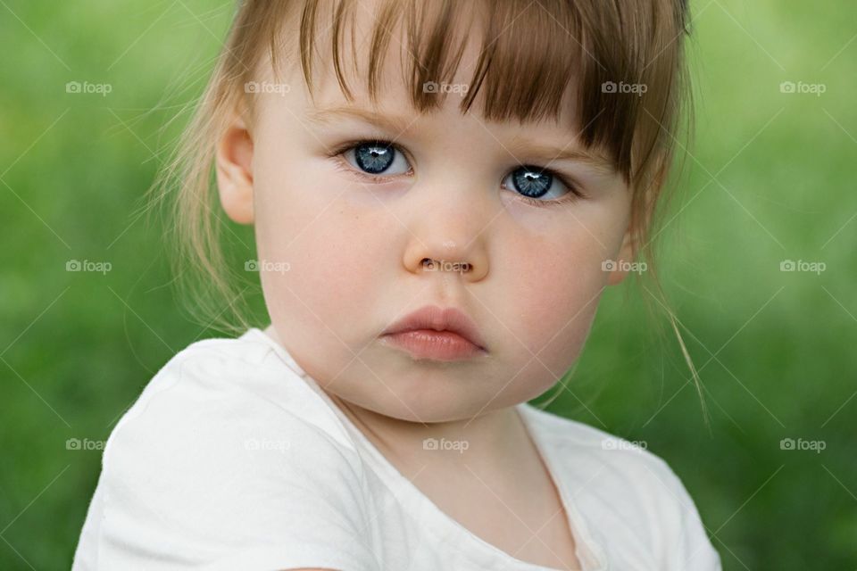 So serious. My oldest daughter - 2 years old