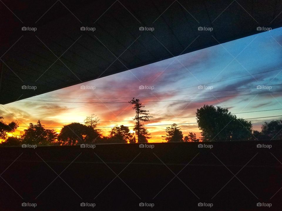 Rainbow Skies Through the Window