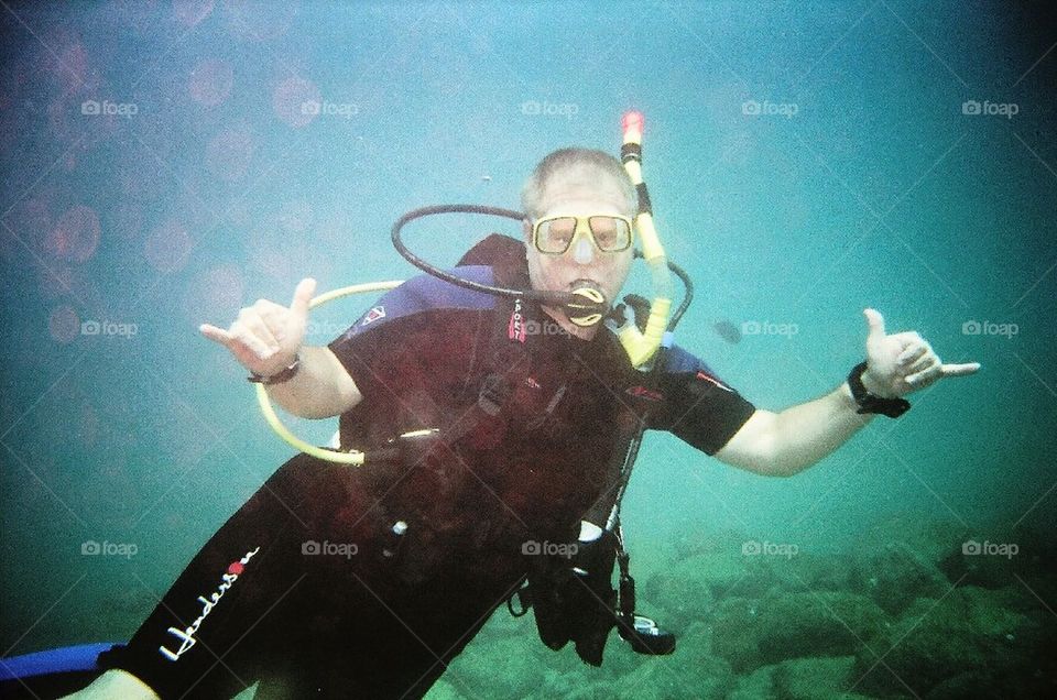 dive at 40' deep