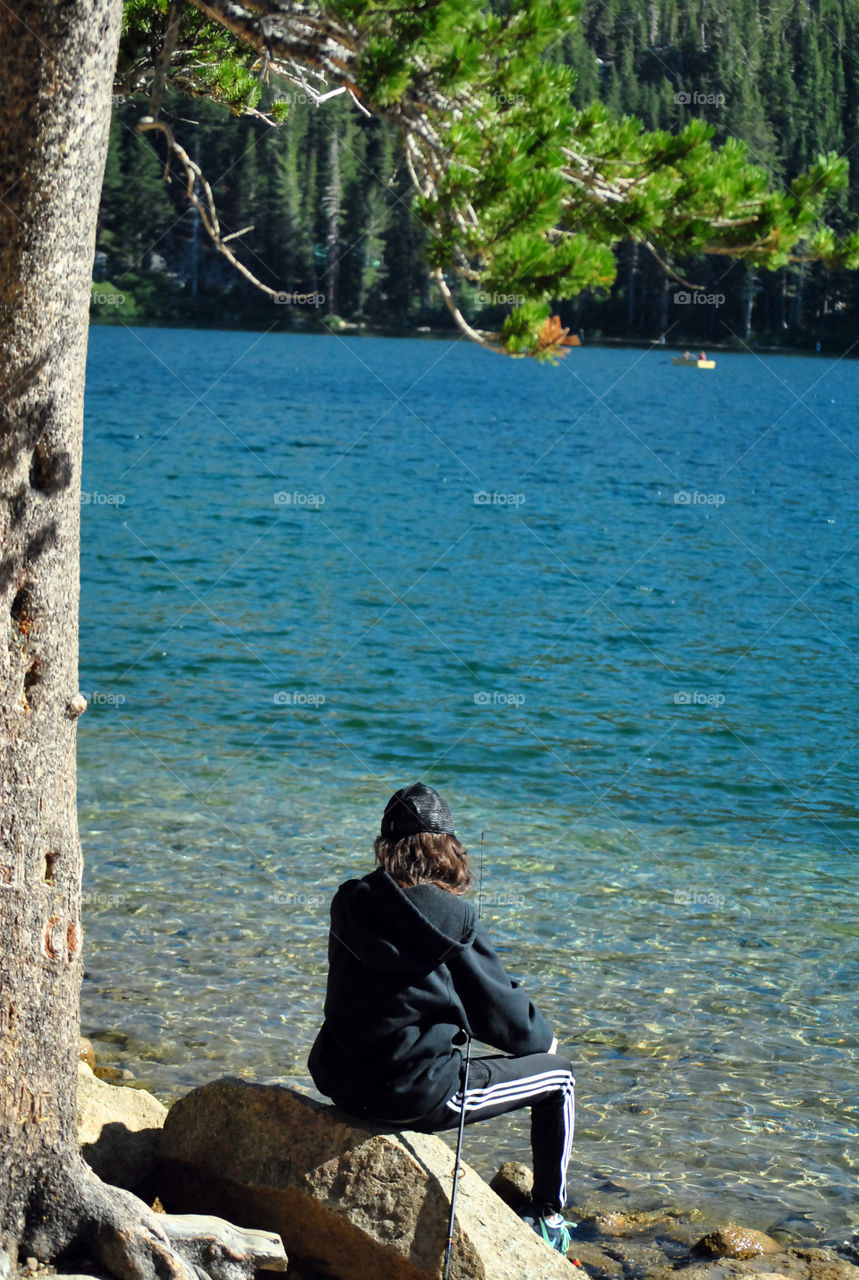 Fishing at the lake