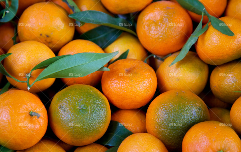 Fresh oranges,