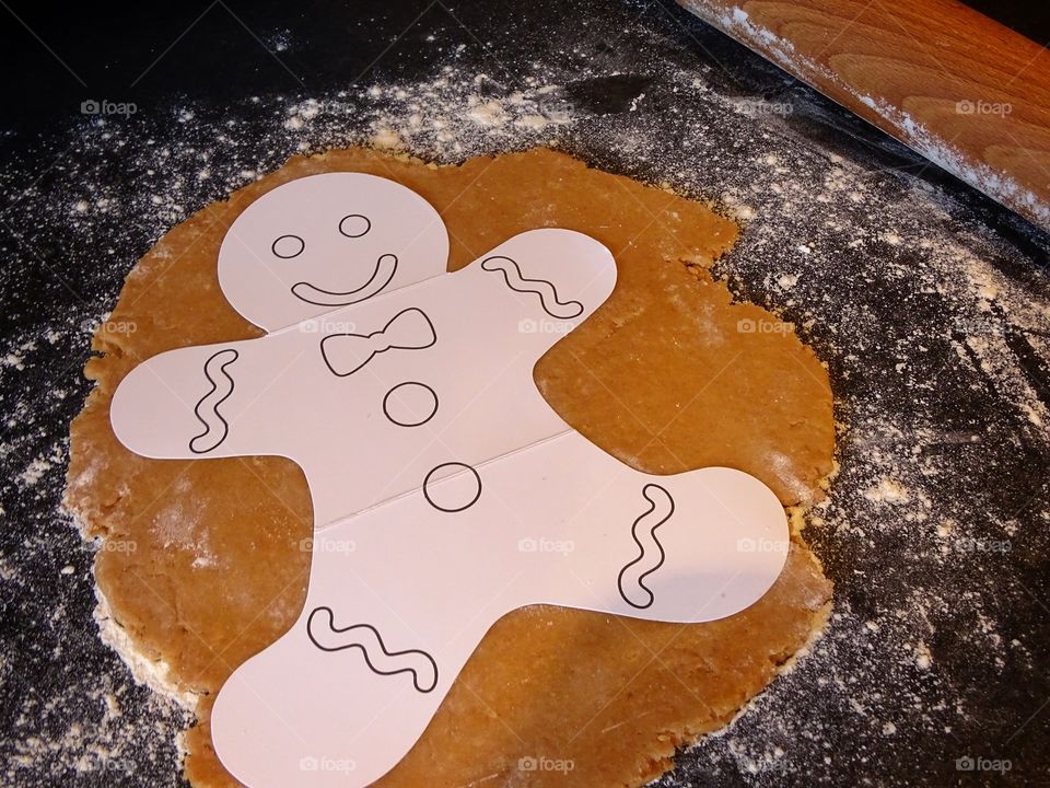 Making a Gingerbread man