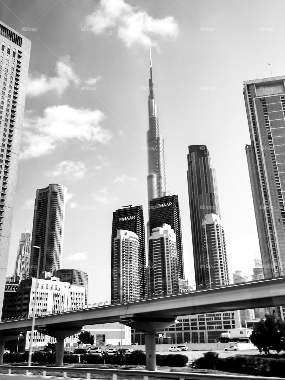 Amazing Architecture, Dubai, Black and White