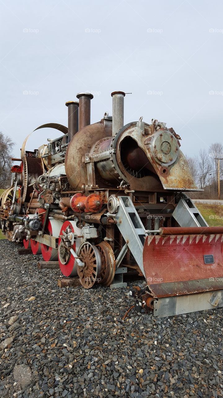Metal locomotive