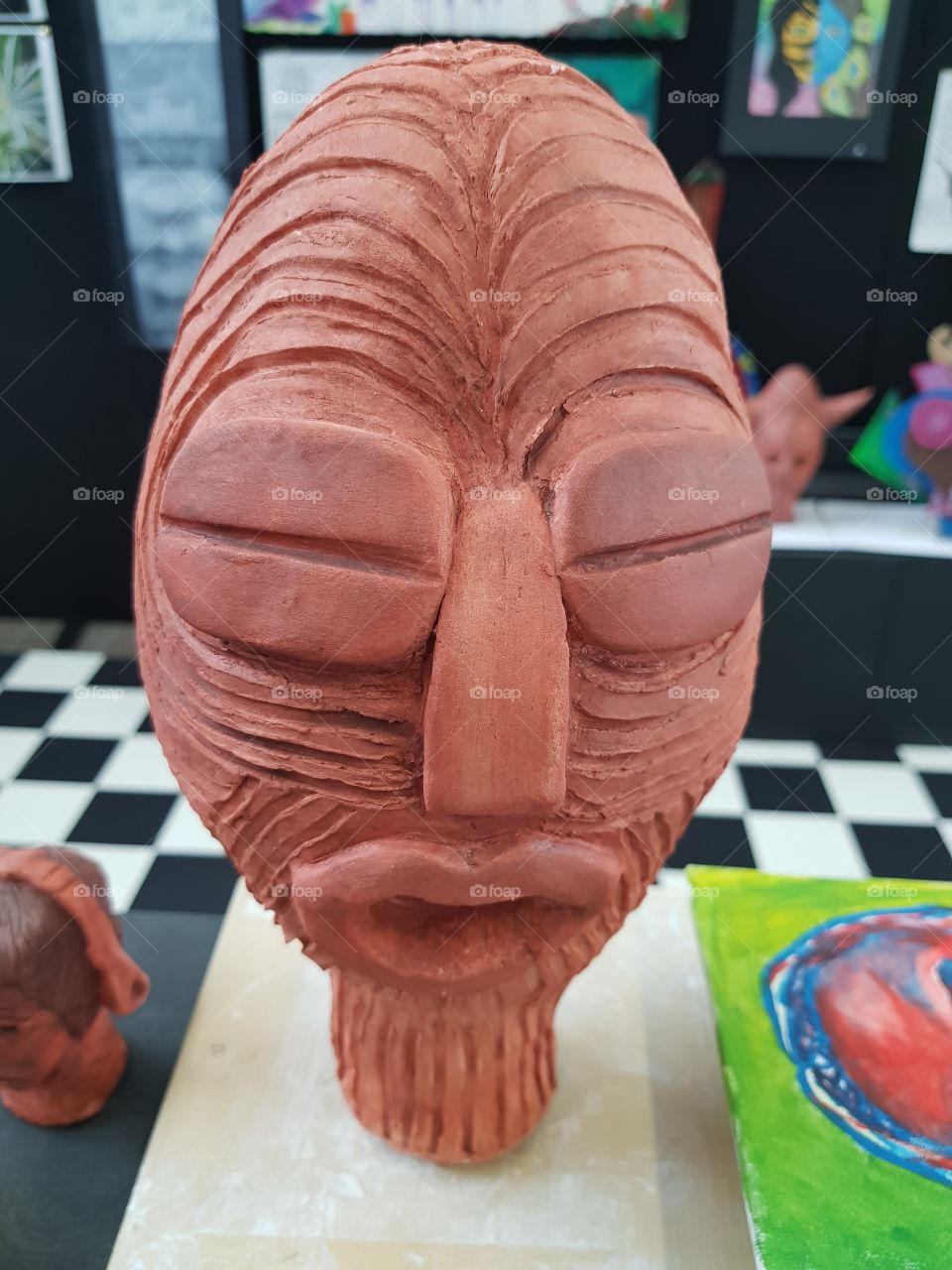 terracotta face