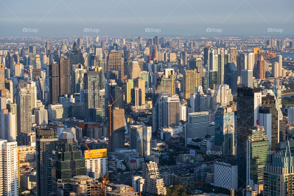 Beautiful skyscraper scape in Bangkok Thailand