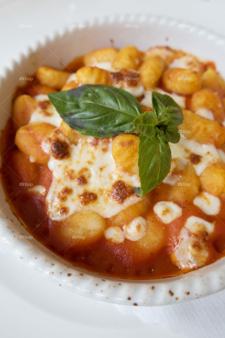 Gnocchi and tomato sauce 