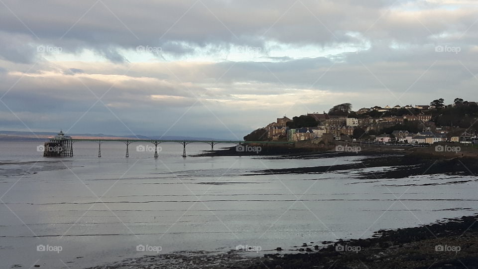 view of Clevedon pier