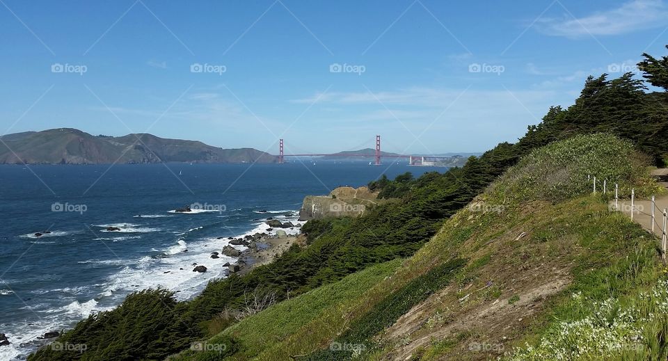 View of a golden gate bridge, california